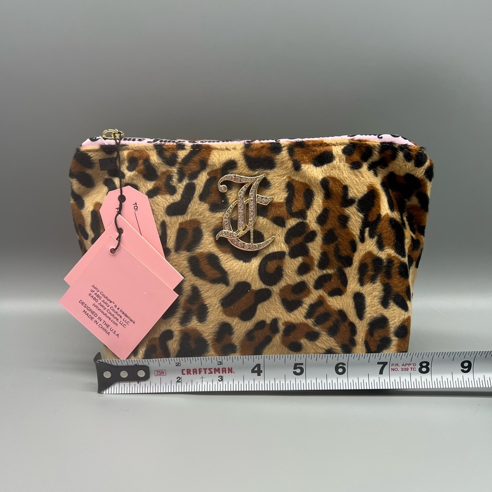 Juicy couture leopard print cosmetics bag - Picture 6 of 9